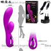 Vibrador con estimulador de clitoris carga usb y control bluetooth